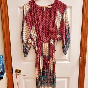 American Eagle Outfitters Purple Patterned Dress